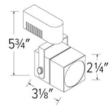 ELCO Lighting ETLD532W Low Voltage LED Hoxton Track Fixture 50W 12V Triac White Finish