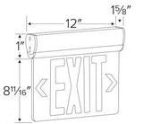 ELCO Lighting EDGLIT1R LED Edge Lit Exit Sign Red Letters, Single Face