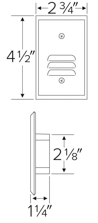 ELCO Lighting ELST67 Mini Photocell LED Step Light with Angled Louver 0.75W 3000K 50 lm 120V Finish | BuyRite Electric