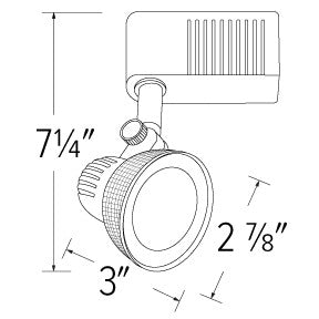 ELCO Lighting ETLD534W Low Voltage LED Icicle Track Fixture 50W 12V Triac White Finish
