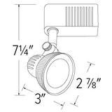 ELCO Lighting ETLD534W Low Voltage LED Icicle Track Fixture 50W 12V Triac White Finish