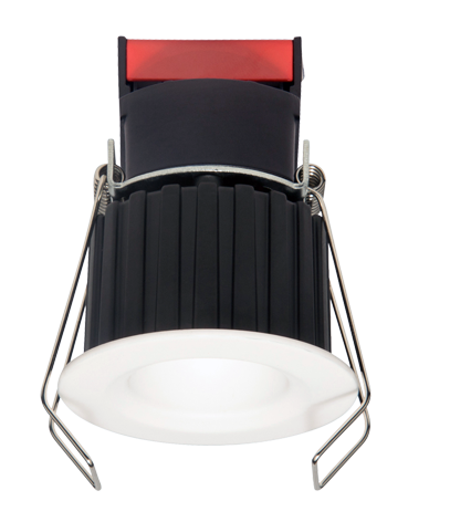 Elco Lighting E1L02NF35BB 1" Round Recessed Oak™ Downlight, Beam Angle 28°, Color Temperature 3500K, All Black