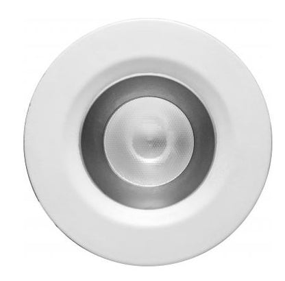 Elco Lighting E1L02WF30H 1'' Oak™ Recessed Downlight, Round Style, 50° Beam Angle, Color Temperature 3000K, Haze With White Trim Finish