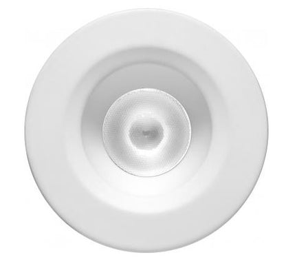 Elco Lighting E1L02WF30W 1'' Oak™ Recessed Downlight, Round Style, 50° Beam Angle, Color Temperature 3000K, All White Finish