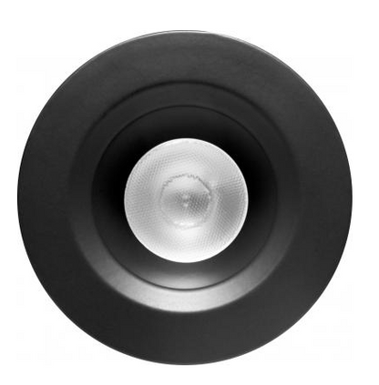 Elco Lighting E1L02NF40BB 1'' Oak™ Round Recessed Downlight, 28° Beam Angle, Color Temperature 4000K, All Black