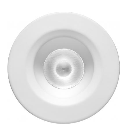 Elco Lighting E1L02NF40W 1" Round Recessed Oak™ Downlight, Beam Angle 28° Color Temperature 4000K, All White