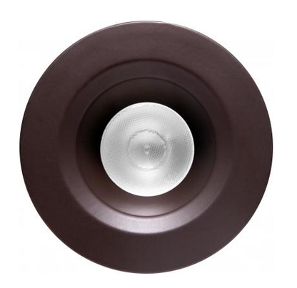 Elco Lighting E1L02WF35BZ 1" Round Recessed Oak™ Downlight, Beam Angle 50° Color Temperature 3500K, All Bronze