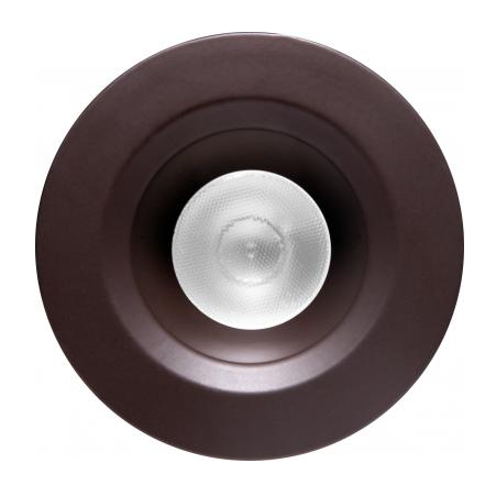 Elco Lighting E1L02WF40BZ 1" Round Recessed Oak™ Downlight, Beam Angle 50° Color Temperature 4000K, All Bronze