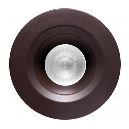 Elco Lighting E1L02WF40BZ 1" Round Recessed Oak™ Downlight, Beam Angle 50° Color Temperature 4000K, All Bronze