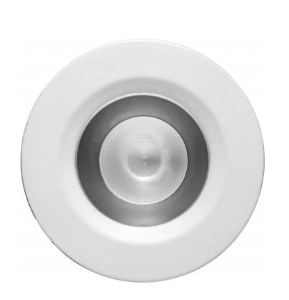 Elco Lighting E1L02WF40H 1" Round Recessed Oak™ Downlight, Beam Angle 50°, Color Temperature 4000K, Haze with White Trim