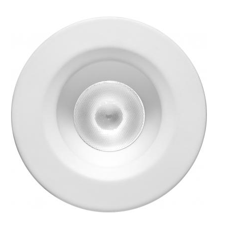 Elco Lighting E1L02WF40W 1'' Oak™ Round Recessed Downlight, 28° Beam Angle, Color Temperature 4000K, All White