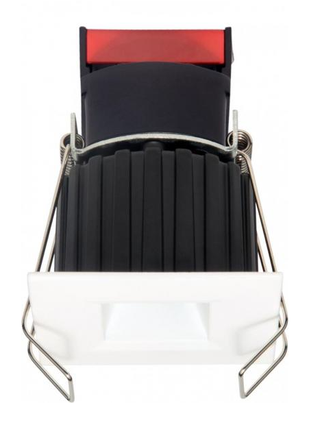 Elco Lighting E1L12WF35BB 1" Square Recessed Oak™ Downlight, Beam Angle 50° Color Temperature 3500K, All Black