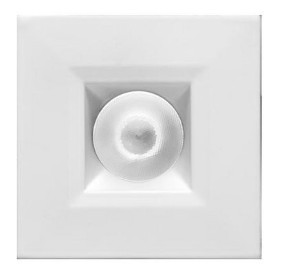 Elco Lighting E1L12NF27W 1" Square Recessed Oak™ Downlight, Beam Angle 28° Color Temperature 2700K, All White