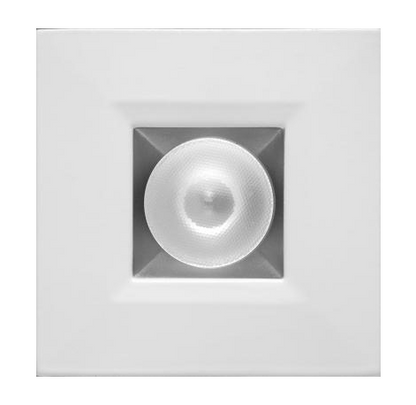 Elco Lighting E1L12NF30H 1" Square Recessed Oak™ Downlight, Beam Angle 28° Color Temperature 3000K, Haze with White Trim