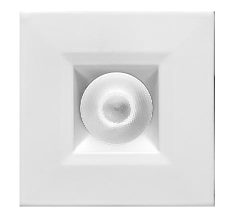 Elco Lighting E1L12NF30W 1" Square Recessed Oak™ Downlight, Beam Angle 28° Color Temperature 3000K, All White