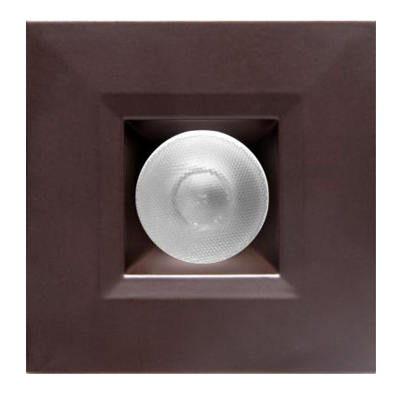 Elco Lighting E1L12NFSDBZ 1" Square Recessed Oak™ Downlight, Beam Angle 28°, Color Temperature SunsetK, All Bronze