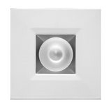 Elco Lighting E1L12NFSDH 1" Square Recessed Oak™ Downlight, Beam Angle 28°, Color Temperature SunsetK, Haze with White Trim