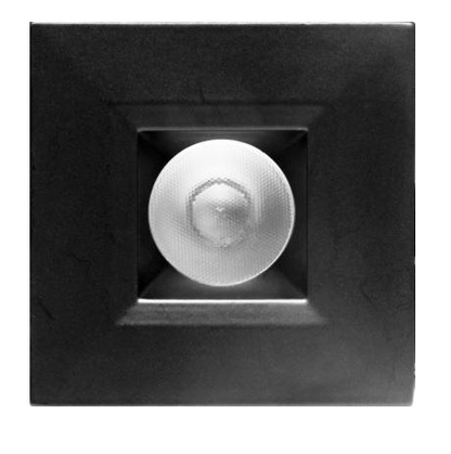 Elco Lighting E1L12WF30BB 1" Square Recessed Oak™ Downlight, Beam Angle 50° Color Temperature 3000K, All Black