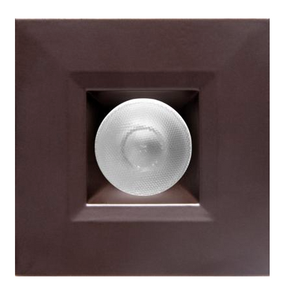 Elco Lighting E1L12WF30BZ 1" Square Recessed Oak™ Downlight, Beam Angle 50° Color Temperature 3000K, All Bronze