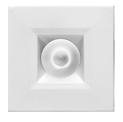 Elco Lighting E1L12WF30W 1" Square Recessed Oak™ Downlight, Beam Angle 50° Color Temperature 3000K, All White