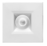 Elco Lighting E1L12WF40W 1" Square Recessed Oak™ Downlight, Beam Angle 50°, Color Temperature 4000K, All White