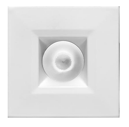 Elco Lighting E1L12WFSDW 1" Square Recessed Oak™ Downlight, Beam Angle 50° Color Temperature SunsetK, All White