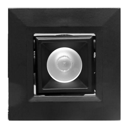 Elco Lighting E1L22NF35B 1" Square Recessed Oak™ Pull Down, Beam Angle 28°, Color Temperature 3500K, All Black