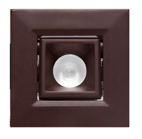 Elco Lighting E1L22NF35BZ 1" Square Recessed Oak™ Pull Down, Beam Angle 28°, Color Temperature 3500K, All Bronze