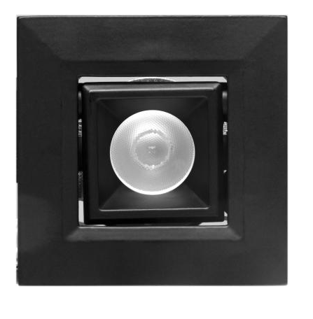 Elco Lighting E1L22NF40B 1" Square Recessed Oak™ Pull Down, Beam Angle 28°, Color Temperature 4000K, All Black