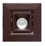 Elco Lighting E1L22NF40BZ 1" Square Recessed Oak™ Pull Down, Beam Angle 28°, Color Temperature 4000K, All Bronze