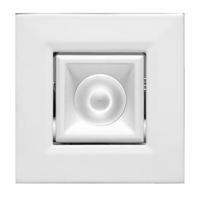 Elco Lighting E1L22WF35W 1" Square Recessed Oak™ Pull Down, Beam Angle 50° Color Temperature 3500K, All White