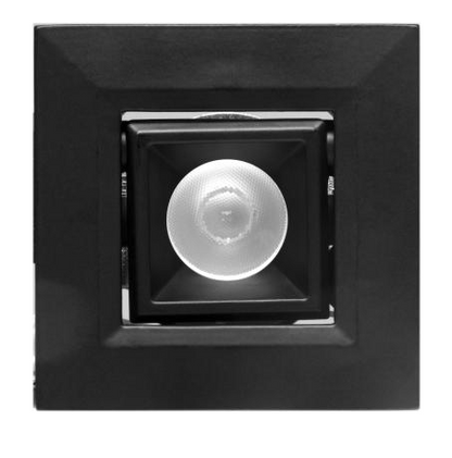 Elco Lighting E1L22WF40B 1" Square Recessed Oak™ Pull Down, Beam Angle 50°, Color Temperature 4000K, All Black