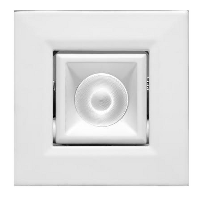 Elco Lighting E1L22WF40W 1" Square Recessed Oak™ Pull Down, Beam Angle 50° Color Temperature 4000K, All White