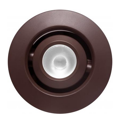Elco Lighting E1L32F40BZ 1" Round Recessed Adjustable Oak™ Gimbal, Beam Angle 38°, Color Temperature 4000K, All Bronze