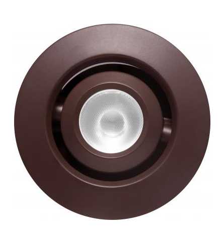 Elco Lighting E1L32NF35BZ 1" Round Recessed Adjustable Oak™ Gimbal, Beam Angle 28°, Color Temperature 3500K, All Bronze