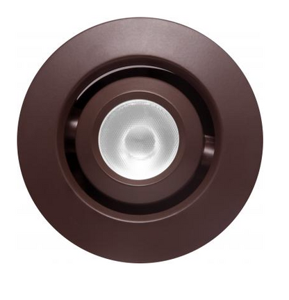 Elco Lighting E1L32WF30BZ 1" Round Recessed Adjustable Oak™ Gimbal, Beam Angle 50° Color Temperature 3000K, All Bronze
