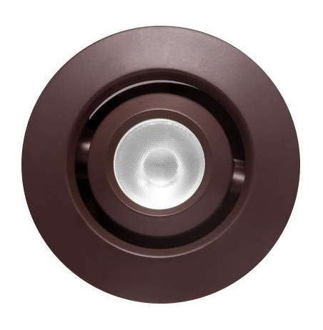 Elco Lighting E1L32WF40BZ 1" Round Recessed Adjustable Oak™ Gimbal, Beam Angle 50°, Color Temperature 4000K, All Bronze