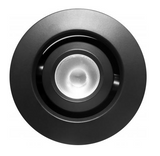 Elco Lighting E1L32WF40B 1" Round Recessed Adjustable Oak™ Gimbal, Beam Angle 50°, Color Temperature 4000K, All Black