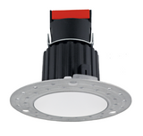 Elco Lighting E1L61NFSDB 1" Trimless Round Recessed Oak™ Downlight, Beam Angle 28°, Color Temperature SunsetK, All Black