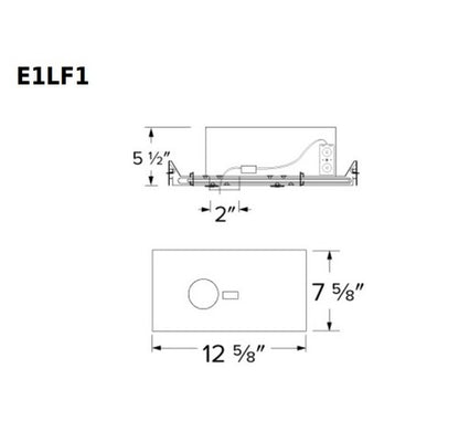 ELCO Lighting E1LF1ICAJ Oak Frames  Inch Cutout IC Airtight- BuyRite Electric