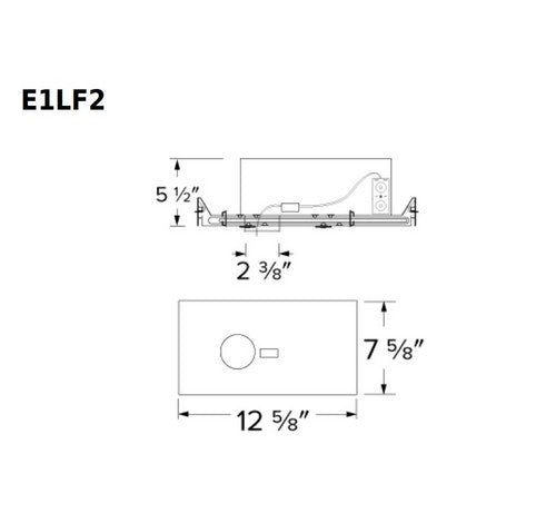 ELCO Lighting E1LF2ICAJ Oak Frames 2 3/8" Cutout IC Airtight- BuyRite Electric