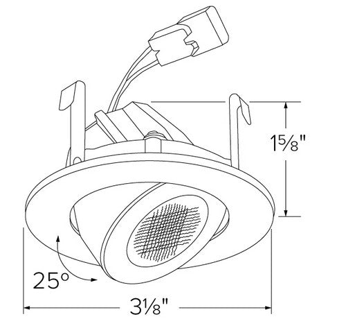 ELCO Lighting E218C0630W 9W 2" Round Adjustable LED Light Engines 3000K, 680lm