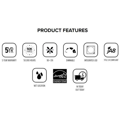 ELCO Lighting E218C0727W 9W 2" Round Adjustable LED Light Engines 2700K, 850lm