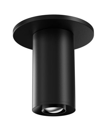 Elco Lighting E25FB-0727-FC 2″ Sylo™ Surface Mount with Koto™ Focus Module, 770 lm, Color Temperature 2700K, 18º - 50º Adjustable Beam Angle, All Black