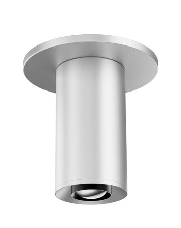 Elco Lighting E25FS-0740-FC 2″ Sylo™ Surface Mount with Koto™ Focus Module, 860 lm, Color Temperature 4000K, 18º - 50º Adjustable Beam Angle, All silver
