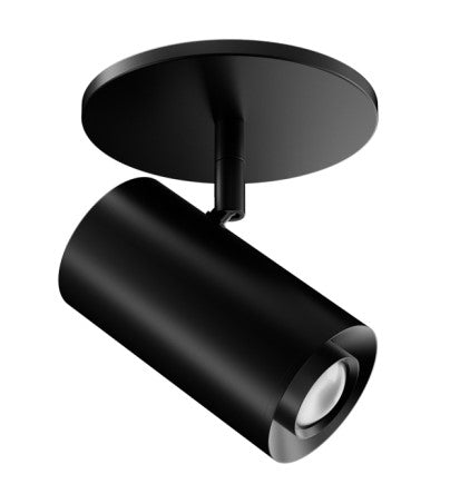 Elco Lighting E25MB-07SD-FC-24 2″ Sylo™, Monopoint With Koto™, Focus Module 720 lm, Color Temperature SunsetK, Adjustable Beam Angle 18º - 50º, 24" Stem, All Black Finish