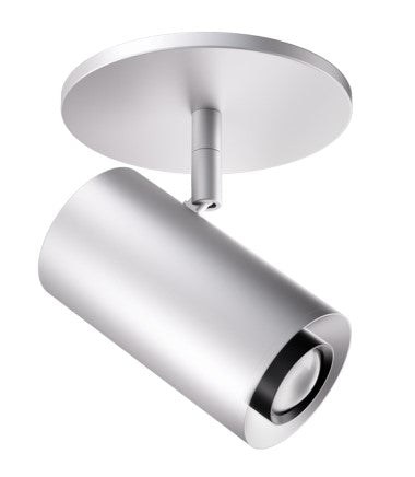 Elco Lighting E25MS-07SD-FC 2″ Sylo™, Monopoint With Koto™, Focus Module 720 lm, Color Temperature SunsetK, Adjustable Beam Angle 18º - 50º, All Silver Finish