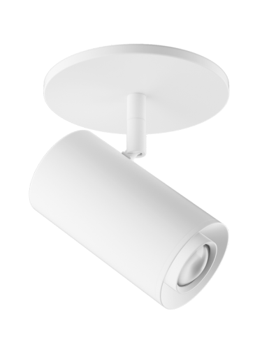 Elco Lighting E25MW-0730-FC 2″ Sylo™ Monopoint with Koto™ Focus Module, Lumens 800 lm, Color Temperature 3000K, Adjustable Beam Angle 18° - 50°, All White Finish