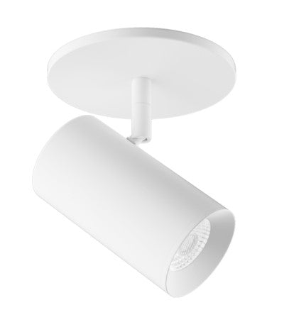 Elco Lighting E25MW-0730 2" Koto Sylo™ Monopoint, Lumens 750 lm, Color Temperature 3000K, 38° Beam Angle, All White Finish