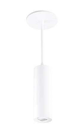 Elco Lighting E25PW-0727-FC 2″ Sylo™ Pendant with Koto™ Focus Module, Lumens 770 lm, Color Temperature 2700K, Adjustable Beam Angle 18º-50º, All White Finish